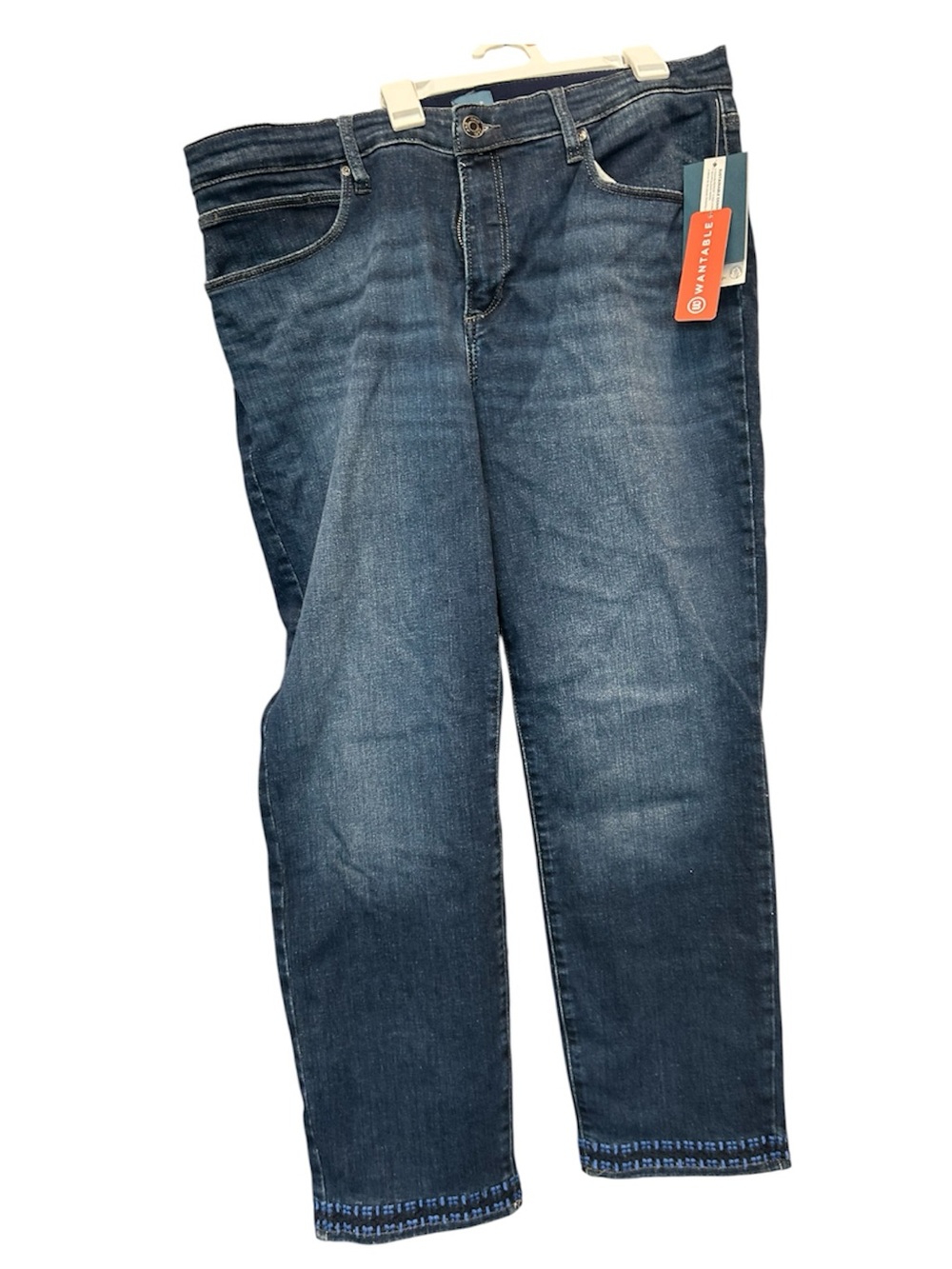 NWT Jag Jeans Ruby Mid Rise Straight Leg Jeans Womens 20W Dark Wash Stretch